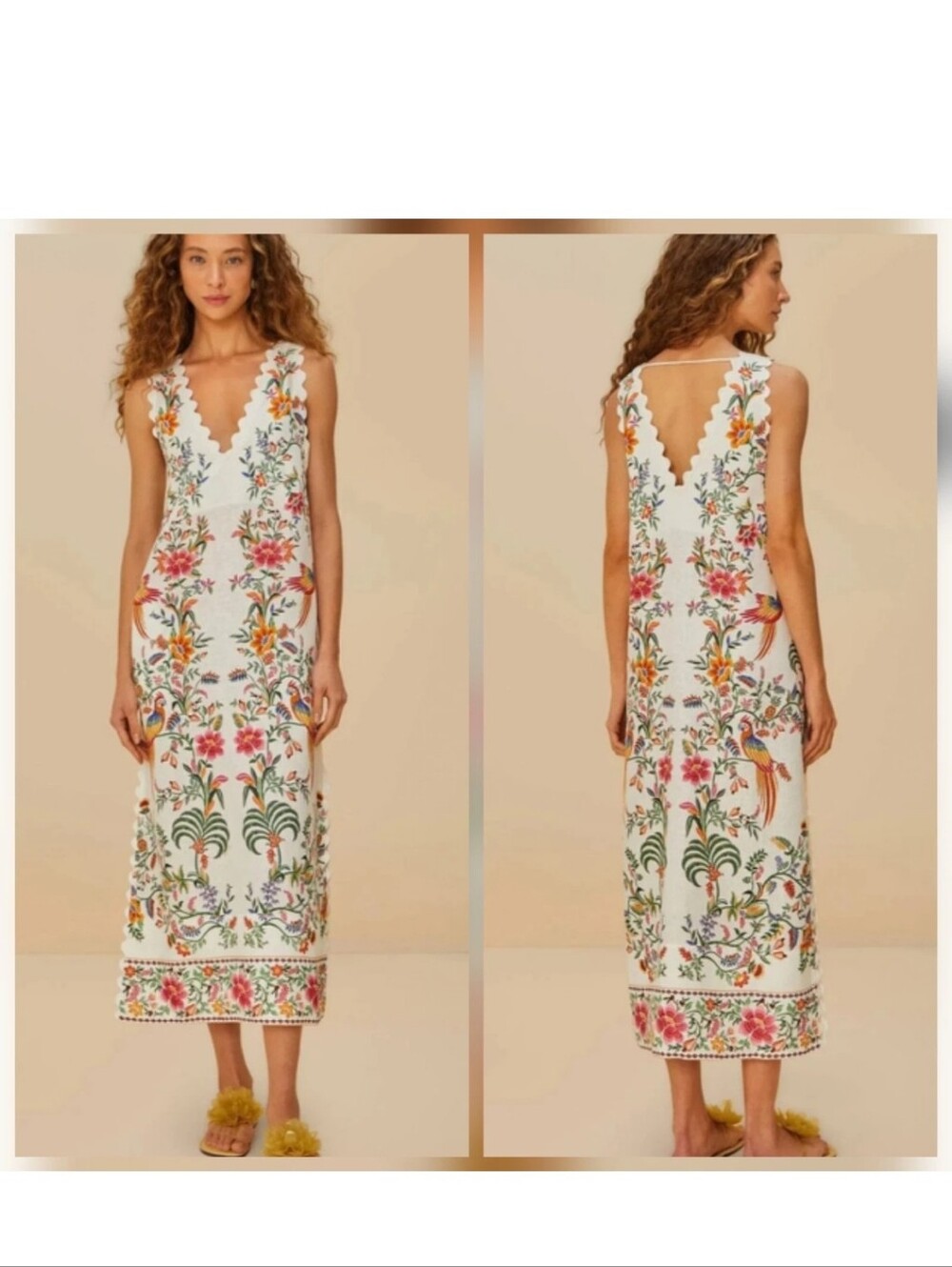 Farm Rio Delicate Forest Mididress - Picture 1 of 4